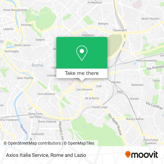 Axios Italia Service map