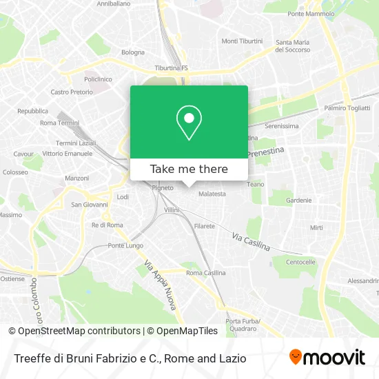 Treeffe by Bruni Fabrizio and Co. map