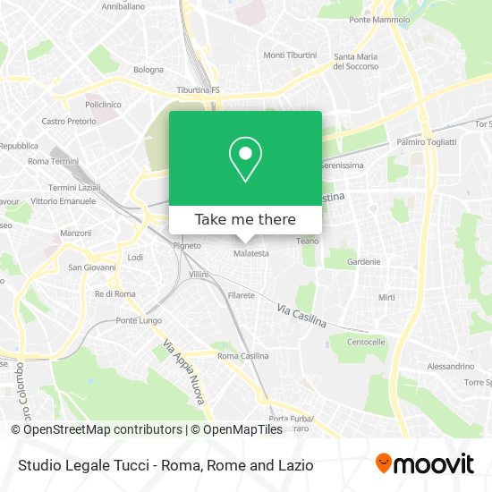 Studio Legale Tucci - Roma map