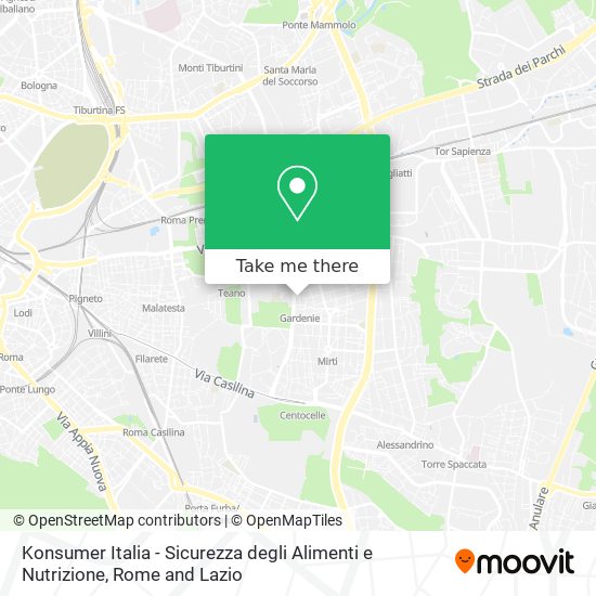 Konsumer Italia - Sicurezza degli Alimenti e Nutrizione map