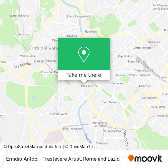 Emidio Antoci - Trastevere Artist map