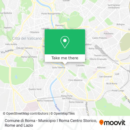 Comune di Roma - Municipio I Roma Centro Storico map