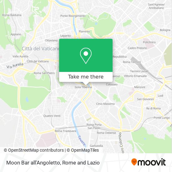 Moon Bar all'Angoletto map