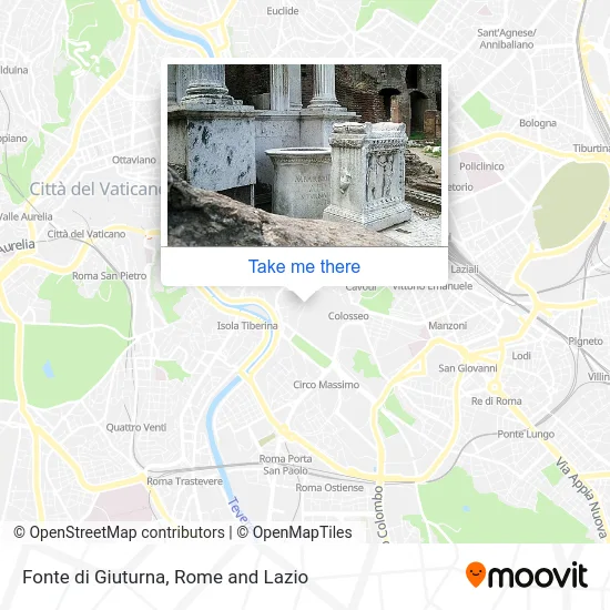 Juturna Fountain map