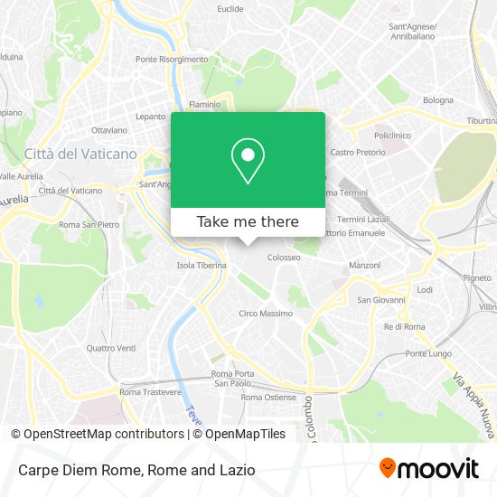 Carpe Diem Rome map