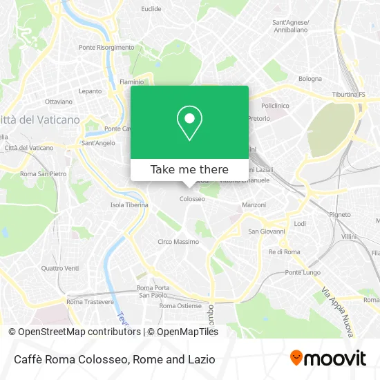 Caffè Roma Colosseo map