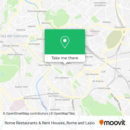 Rome Restaurants & Rent Houses map