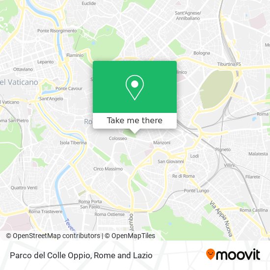 Parco del Colle Oppio map