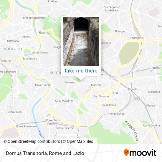 Domus Transitoria map