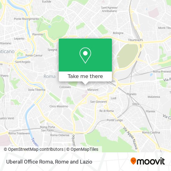 Uberall Office Roma map