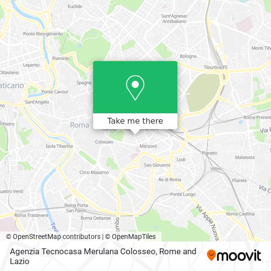 Agenzia Tecnocasa Merulana Colosseo map