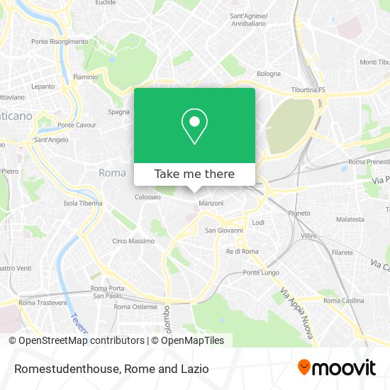 Romestudenthouse map