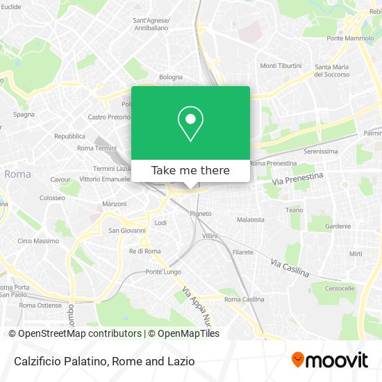 Calzificio Palatino map