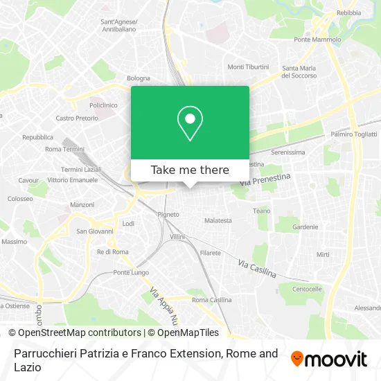 Patrizia and Franco Extension Hairdressers map