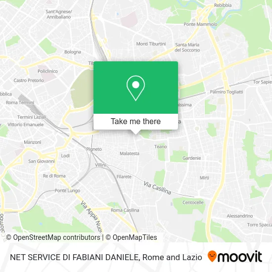 NET SERVICE DI FABIANI DANIELE map