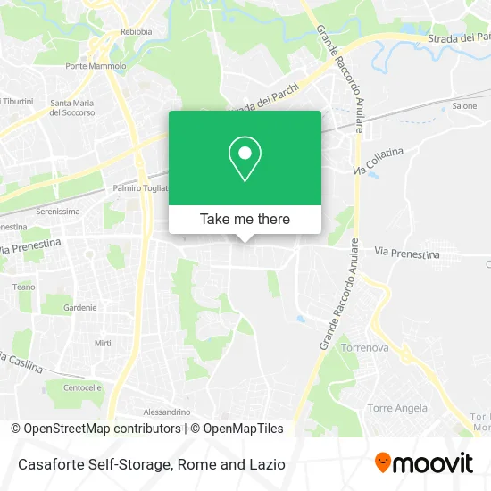 Casaforte Self-Storage map