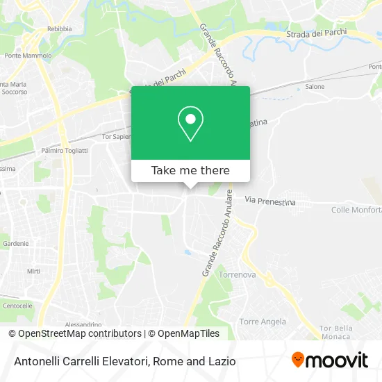 Antonelli Forklift Trucks map