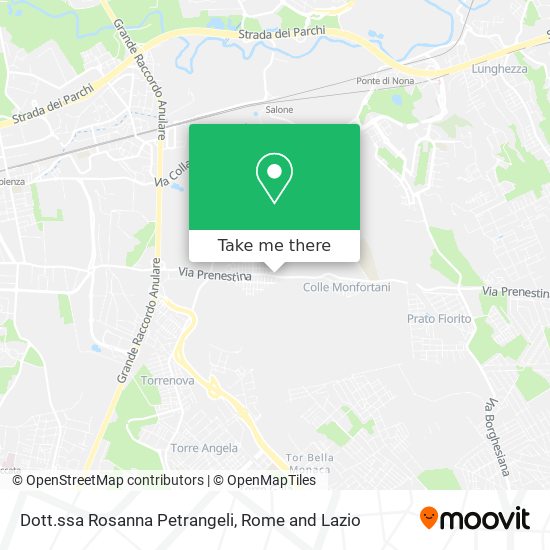 Dott.ssa Rosanna Petrangeli map