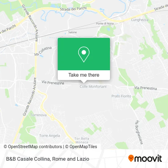 B&B Casale Collina map