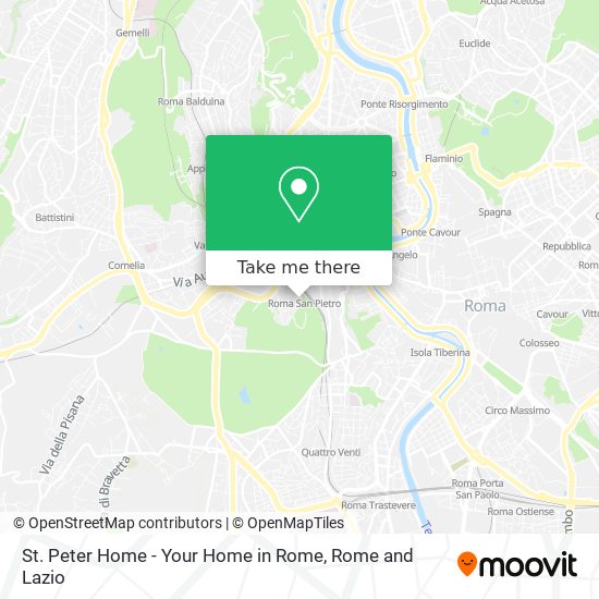 St. Peter Home - Your Home in Rome map