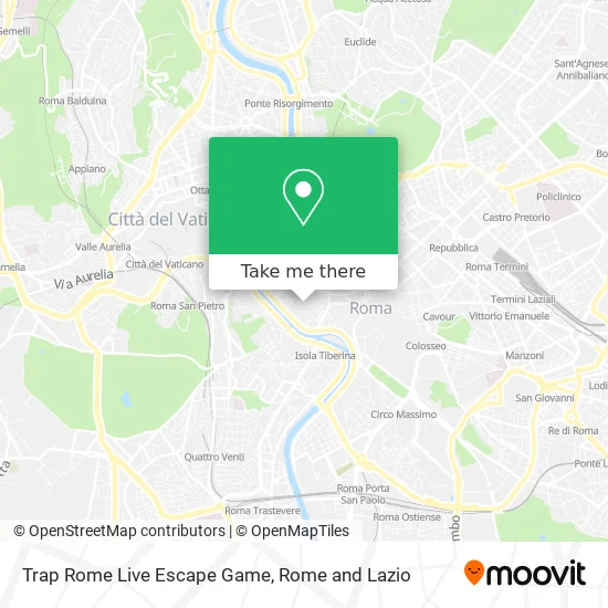 Trap Rome Live Escape Game map