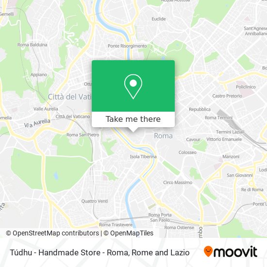 Túdhu - Handmade Store - Roma map