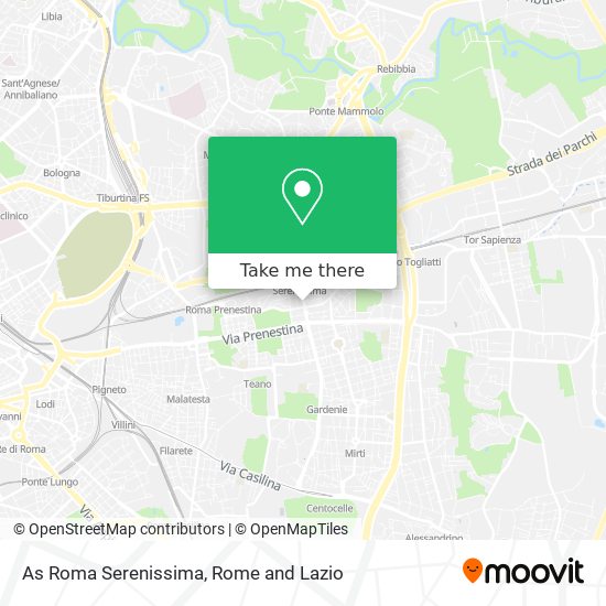 As Roma Serenissima map