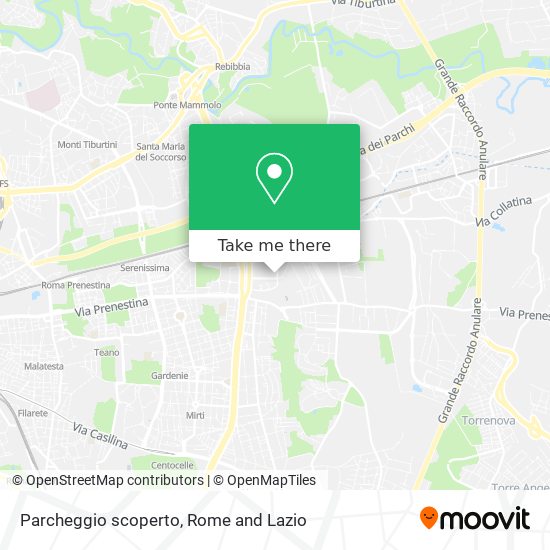 Parcheggio scoperto map
