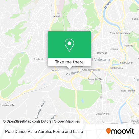 Pole Dance Valle Aurelia map