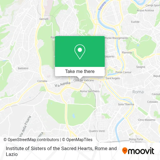 Institute of Sisters of the Sacred Hearts map