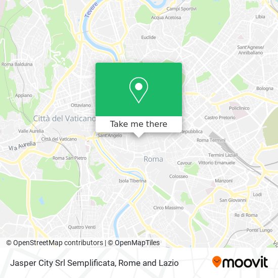 Jasper City Srl Semplificata map