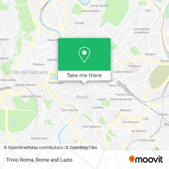 Trivio Roma map