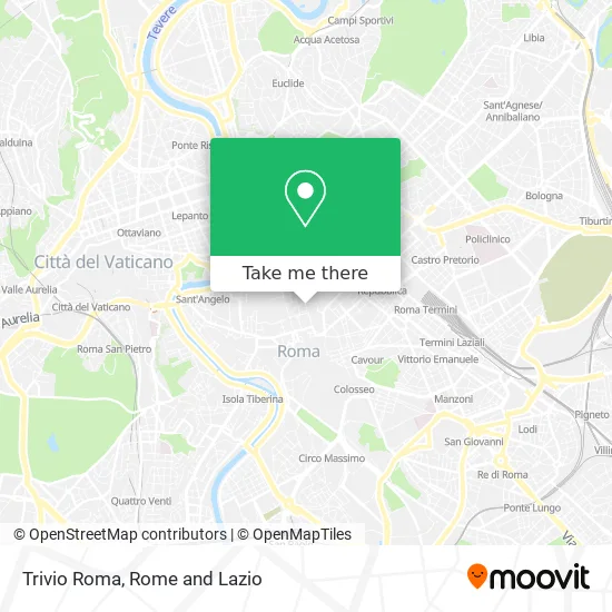 Trivio Rome map