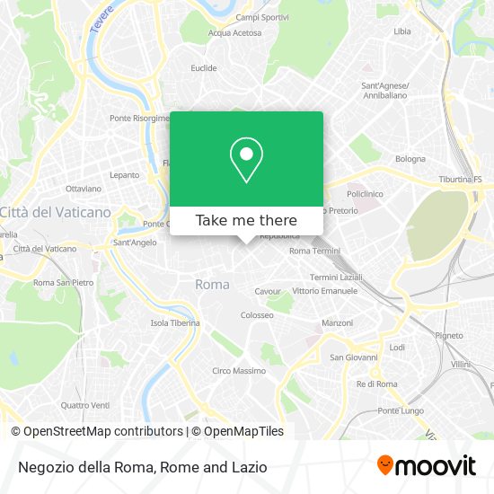 Negozio della Roma map