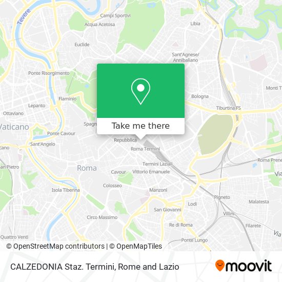 CALZEDONIA Staz. Termini map