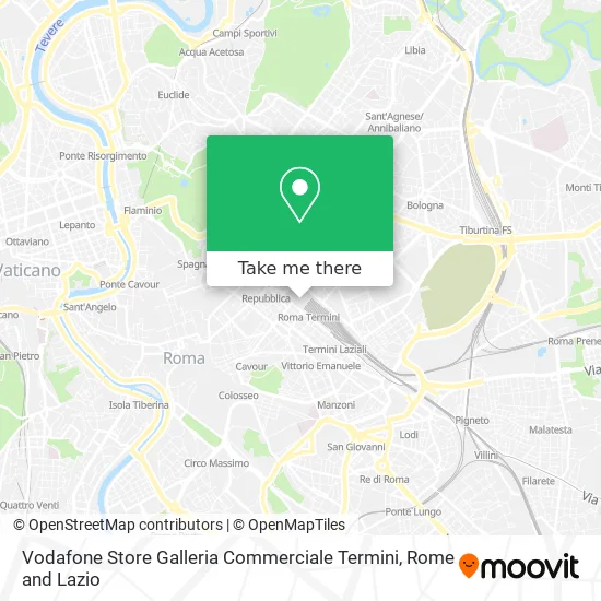 Vodafone Store Termini Commercial Gallery map