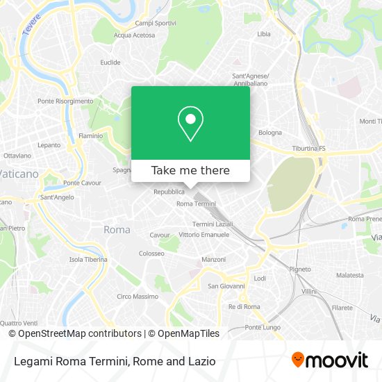 Legami Roma Termini map