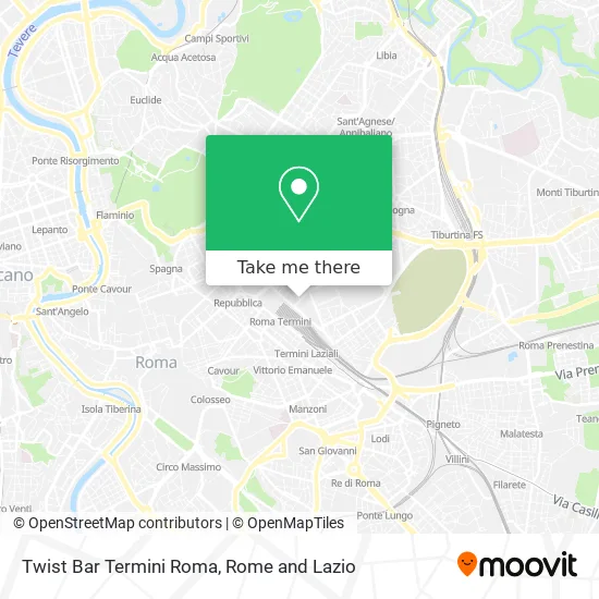 Twist Bar Termini Rome map