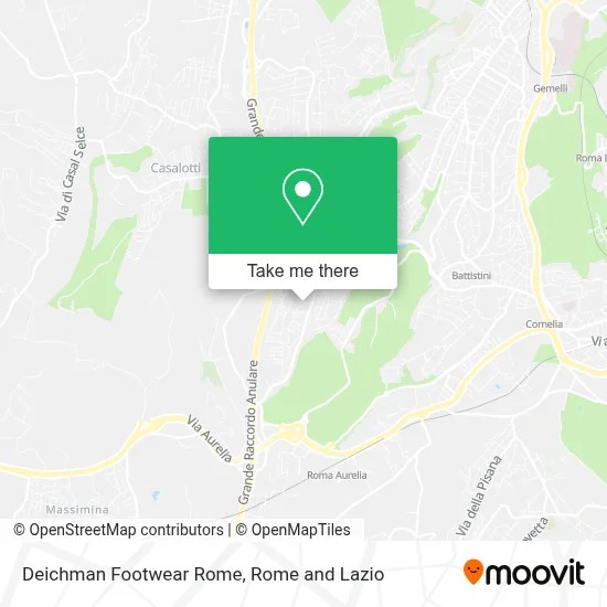 Deichman Footwear Rome map