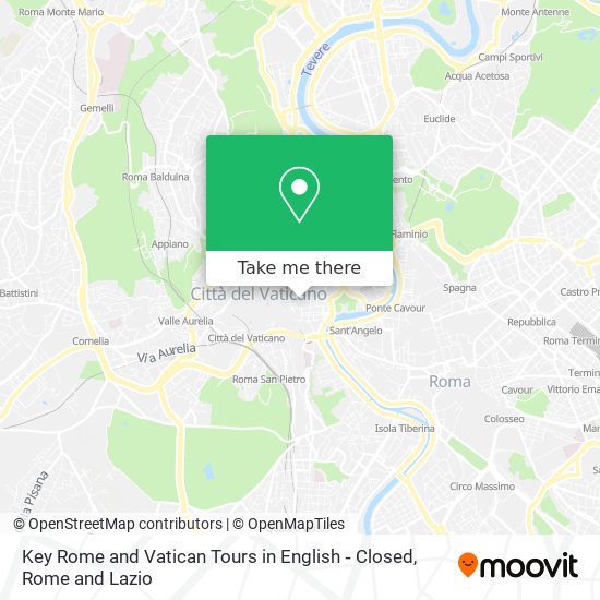 Key Rome and Vatican Tours in English ‑ Closed map