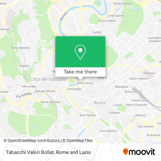 Tabacchi Valori Bollat map