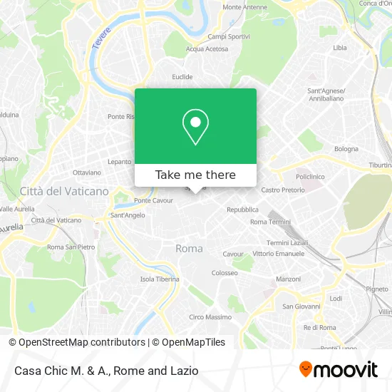 Casa Chic M. & A. map