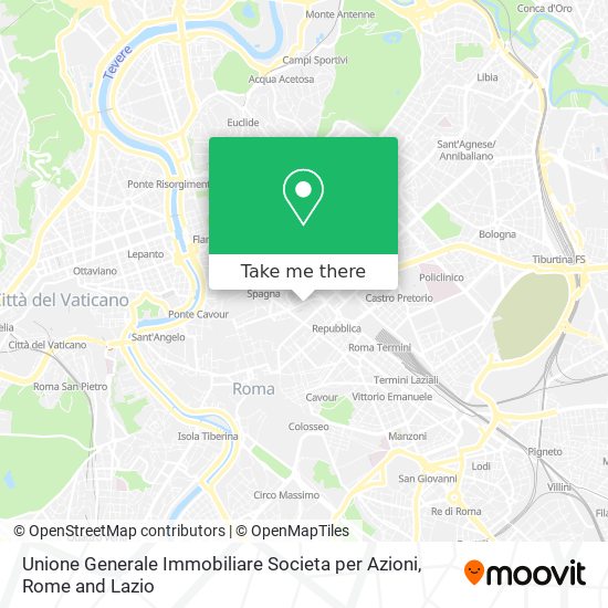 Unione Generale Immobiliare Societa per Azioni map