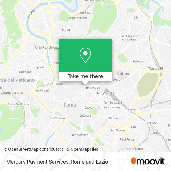 Mercury Payment Services map