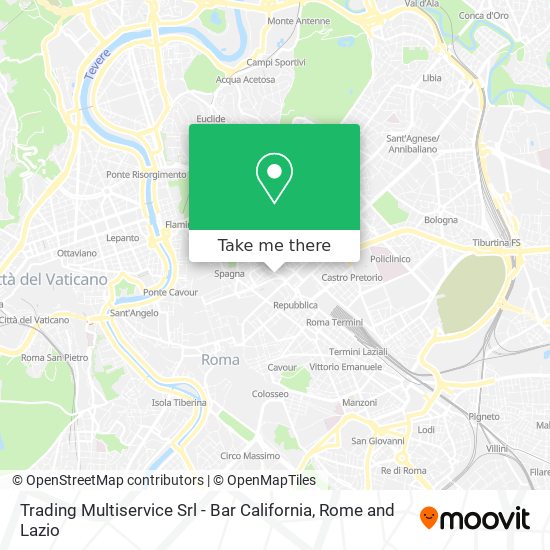 Trading Multiservice Srl - Bar California map