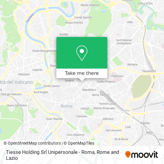 Tiesse Holding Srl Unipersonale - Roma map