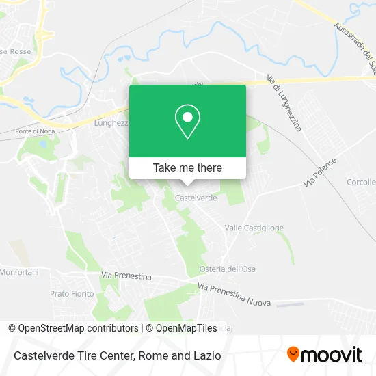 Castelverde Tire Center map