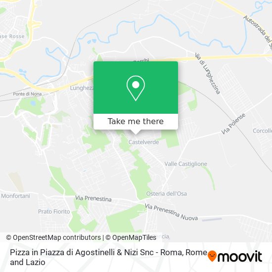 Pizza in Piazza di Agostinelli & Nizi Snc - Roma map