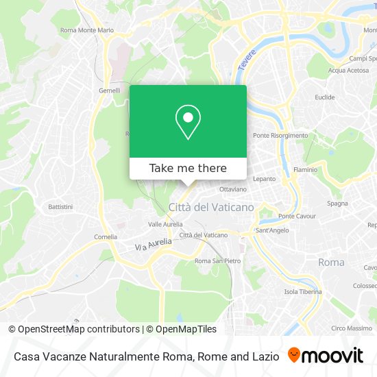 Casa Vacanze Naturalmente Roma map