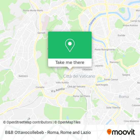 B&B Ottavocollebeb - Roma map